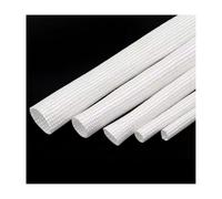 1pcs High-Temp Fiberglass Sleeve 5M, Insulated Wire Wrap for Cable Protection, 1-50mm Dia, 600°C Heat Resistant, White Braided Tube(16mm)