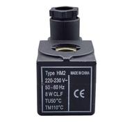 1pcs HM2 DC12V DC24V AC24V AC110V AC220V AC380V Lnner Hole 11mm, Height 35mm Solenoid Valve Coil(DC12V)