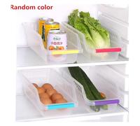 1pcs Home Transparent Refrigerator Storage Compartment Thickened Plastic Food And Organization Box Basket