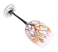 1Pcs HOT-Autumn Tree Wine Glass - Fall Colors Leav