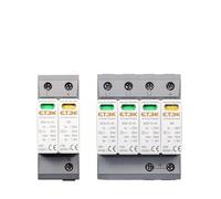 1PCS House Surge Protective Device Protector Arrester Protection Type T2 SPD AC 2P 4P 20KA~40KA 1P+NPE 3P+NPE 275V EKU5(T2 1PN (1P NPE))