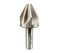 1pcs HSS Countersink Drill Bit, Dia 6-50mm 60 Degree Chamfer Countersink Milling Cutter 6Flute /8 Flute Round Shank Deburring Chamfering Cutter For Metal Wood And Plastic(30mm 60 degrees)