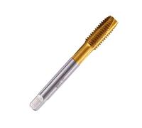 1pcs HSS Titanium Coating Screw Tap Drill Bit M2 M2.5 M3 M3.5 M4 M5 M6 M8 M10 M12 Metric Straight Flute Thread Tap Hand Tools(M10)