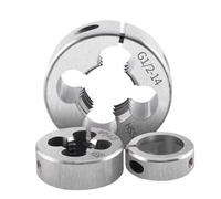 1PCS HSSE Adjustable Taper Pipe Thread Round Die NPT NPS PT RC PS PF G 1/8 1/4 1/2 3/4 3/8 1/16 AR-D Screw Threading Round Dies(PS 3l8-19)