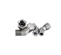 1pcs Hydraulic Joint 1/4" 3/8" 1/2" 3/4" 1" 1-1/4" 1-1/2" BSPT Female to Male Thread 45 Degree Pipe Fitting Connector Adapter Coupler(2B4 08)