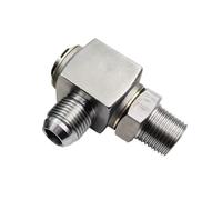 1PCS Hydraulic Rotary Joint Universal 360 Degree High Pressure Rotating Right Angle Inch Thread(External Thread,3/8")