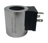 1pcs Hydraulic Solenoid Valve Coil Inner Diameter 14mm Height 40mm 4hywe4-06 DC12V DC24V 25W(12V)