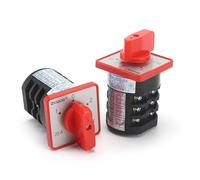 1PCS HZ5D-20/4 M05 M06 20A 3 Poles 3 Positions Two Voltage Three-pole Cam Switch Induction Motor Reversible Transfer Switch(20A 4 M05)