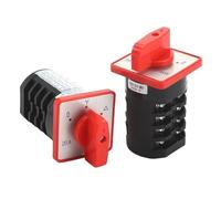 1pcs HZ5D-20/4 M07 M08 20A 4KW 3 Positions 4 Poles 16 Screws for Two-Speed Motor and Starting Combination Cam Switch(20A 4kW M08)