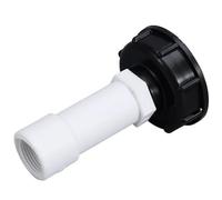 1Pcs IBC Tank Adapter Watering Hose Connection S60x6 Coarse Thread Connector Plus 1/2" 3/4" 1" Extension Pipe Replacement Valve(2)