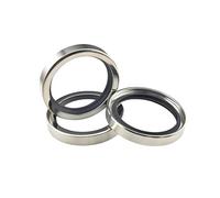 1pcs ID 38mm PTFE Stainless Steel Oil Seals for High Speed Rotating or Reciprocating Components, OD 55mm, Thickness 10mm, 38x55x10mm
