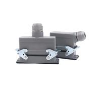 1pcs Industrial Heavy Duty Connectors 6/10/16/24/32/48 Pins Waterproof Aviation Plug for Automation and Machinery(16 Core Lateral Line)