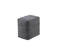 1Pcs Inflatable Cushion, Footrest, Stool, Travel, Three-Layer Flocking, Adjustable Foot(Dark Gray)
