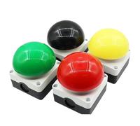 1pcs IP65 Waterproof Self-Reset Switch Ball Pedal Light Foot Switch Button Mushroom Button(Y,SELF RESET_2NC)