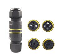1PCS IP68 M25 Electrical Waterproof Connector 2/3/4/5 Pin Wiring Terminal Screw Fixed For 5-14mm Quick Cable Wire Connector(2P 9.0-12.0mm)