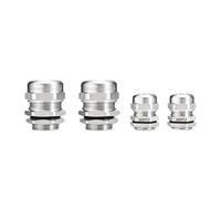1Pcs IP68 Waterproof 304 Cable Gland Bspp Stainless “1/4" 3/8"1/2" 3/4" 1" NPT Male Thread Adjustable 3-6.5mm & 4-8mm Dia Cable(BSPP,1/2")