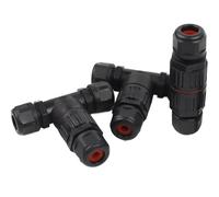 1PCS IP68 Waterproof I/T Shape Connector - 2/3/5 Pin Quick Screw Connect Push-in Terminals for Electric Junction Box(1Set 5P screw)