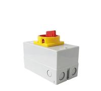 1pcs Isolator Switch 25A 32A 3/4P With Box YMD11-D Series OFF-ON Rotary Cam Selector Enclosure Disconnect Control Circuit LW30(A type,25A_4P 8TERMIANLS)