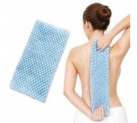 1Pcs Japanese Exfoliating Towel, Silver lon Exfoliating Shower Towel, Back Extra Long Exfoliating Washcloth for Men Women, Body Scrub Loofah for Cleaning and Massage (Blue)