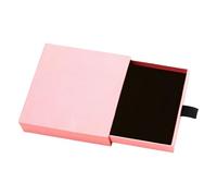 1pcs Jewelry Gift Box, Drawer Type Jewellery Case Square Portable Organizer Storage for Necklace, Pendant, Ring, Earring, Bracelets Valentine's Day Jewellery Gift. (pink)