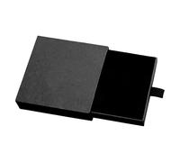1pcs Jewelry Gift Box, Drawer Type Jewellery Case Square Portable Organizer Storage for Necklace, Pendant, Ring, Earring, Bracelets Valentine's Day Jewellery Gift. (black)