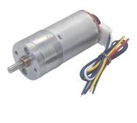 1pcs JGA25-370 DC deceleration motor with encoder speed measuring code disc strong moment 6V 12V 24V(170 RPM,12V)