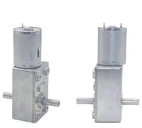 1pcs JGY370 DC 6V 12V 24V Worm Gear Motor Double Output Shaft Electric Geare Motor High Torque Self-locking Motor 1RPM-210RPM(66rpm,12V)