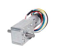 1pcs JGY370 Encoder Worm Gear Motor 6V 12V 24V Dual Shaft High Low Noise Right Angle Gearbox Reducer DIY Robotics 3D Printer(Motor bracket,160R,6V)