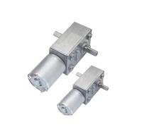 1PCS JGY370 High Torque Worm Gear Motor 6V/12V/24V DC Dual Shaft Self-locking Geared Motor 1-210RPM(150rpm,12V)