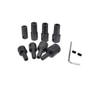 1PCS JT0 B10 B12 Drill Chuck Adaptor Connecting Rod Shaft Sleeve Steel Copper Coupling 4mm/5mm/6mm/8mm/10mm/12mm(B10 5mm 5pcs)
