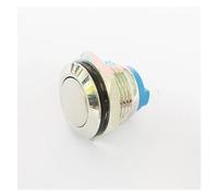 1PCS JYL16P1 silver contact 16MM flat round metal button waterproof reset switch solder foot doorbell modification switch