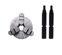 1Pcs K01-50 63 80 Lathe Mini Chuck 3 Jaws Woodworking Hand Chuck with Mounting Thread Screw Rod Lathe Tool(K01-50)