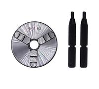 1Pcs K01-50 63 80 Lathe Mini Chuck 3 Jaws Woodworking Hand Chuck with Mounting Thread Screw Rod Self-Centering Lathe Tool(K01-63)