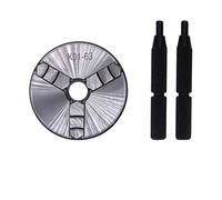1Pcs K01-50 63 80 Lathe Mini Chuck 3 Jaws Woodworking Hand Chuck with Mounting Thread Screw Rod Self-Centering Lathe Tool(K01-63)