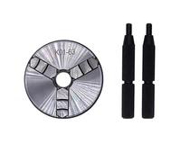 1Pcs K01-50 63 80 Lathe Mini Chuck 3 Jaws Woodworking Hand Chuck with Mounting Thread Screw Rod Self-Centering Lathe Tool(K01-63)