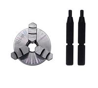 1Pcs K01-50 63 80 Lathe Mini Chuck 3 Jaws Woodworking Hand Chuck with Mounting Thread Screw Self-Centering Lathe Tool(K01-50)