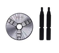 1Pcs K01-50 63 80 Lathe Mini Chuck 3 Jaws Woodworking Hand Chuck with Mounting Thread Screw Self-Centering Lathe Tool(K01-63)