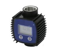 1pcs K24 Electronic Flow Meter Digital Flowmeter Plastic Stainless Threaded(SS304 G1 IN Thread)