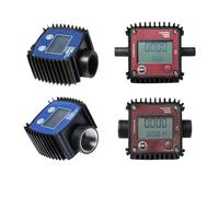 1pcs K24 Electronic Turbine Flow Meter Plastic Stainless Thread Digital Gear Flowmeter(SS304 G1 IN Thread)