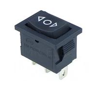 1PCS KCD1 Mini Black 3 Pin / 6 pin On/Off/On Rocker Switch AC 6A/250V10A/125V(KCD1 Waterproof cap)