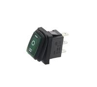 1PCS KCD1 waterproof mini toggle switchs no light latching 3gear 3pin ON-OFF-ON button rocker switch AC 250V/6A 125V/10A(3D3P-Green)