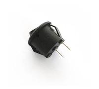1PCS KCD11 2PIN black round rocker switch opening 15MM 250V 3A 125V 6A small power switch