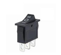 1PCS KCD3 Rocker Switch ON-OFF ON-OFF-ON 2 Position 3Pins Electrical equipment With Light Power Switch 16A 250V / 20A 125V AC IDGTTLDF(3D 3PIN Black)