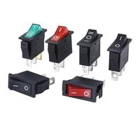 1PCS KCD3 Rocker Switch ON-OFF ON-OFF-ON 2 Position 3Pins Electrical equipment With Light Power Switch 16A 250V / 20A 125V AC(3PIN Blue)