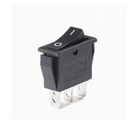 1PCS KCD3 Rocker Switch ON-OFF ON-OFF-ON 2 Postion 3 Pins Electrical equipment With Light Power Switch 16A 250V / 20A 125V AC IDGTTLDF(Black 3P2T)