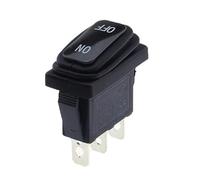 1PCS KCD3 Ship Type 3pin ON/OFF 15A 250V / 20A 125V AC,Light Waterproof Power Switch High Current Rocker With LED Button Switch(Black,LED AC 220-250V_1 PCS)