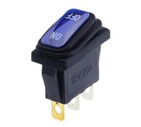 1PCS KCD3 Ship Type 3pin ON/OFF 15A 250V / 20A 125V AC,Light Waterproof Power Switch High Current Rocker With LED Button Switch(Blue,LED DC 12-24V_1 PCS)