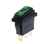 1PCS KCD3 Ship Type 3pin ON/OFF 15A 250V / 20A 125V AC,Light Waterproof Power Switch High Current Rocker With LED Button Switch(Green,LED AC 220-250V_1 PCS)