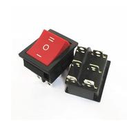 1PCS KCD4 black rocker switch 25x31mm 3 mode 6-pin boat switch 16A AC250V 20A AC125V(Red No-light x1PC)