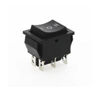 1PCS KCD4 Black Rocker Switch Power Switch ON-OFF-ON 3 Position 6 Pins The arrow is reset 16A 250VAC/ 20A 125VAC IDGTTLDF(S)